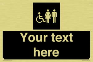 Custom information: black panel disabled female and male